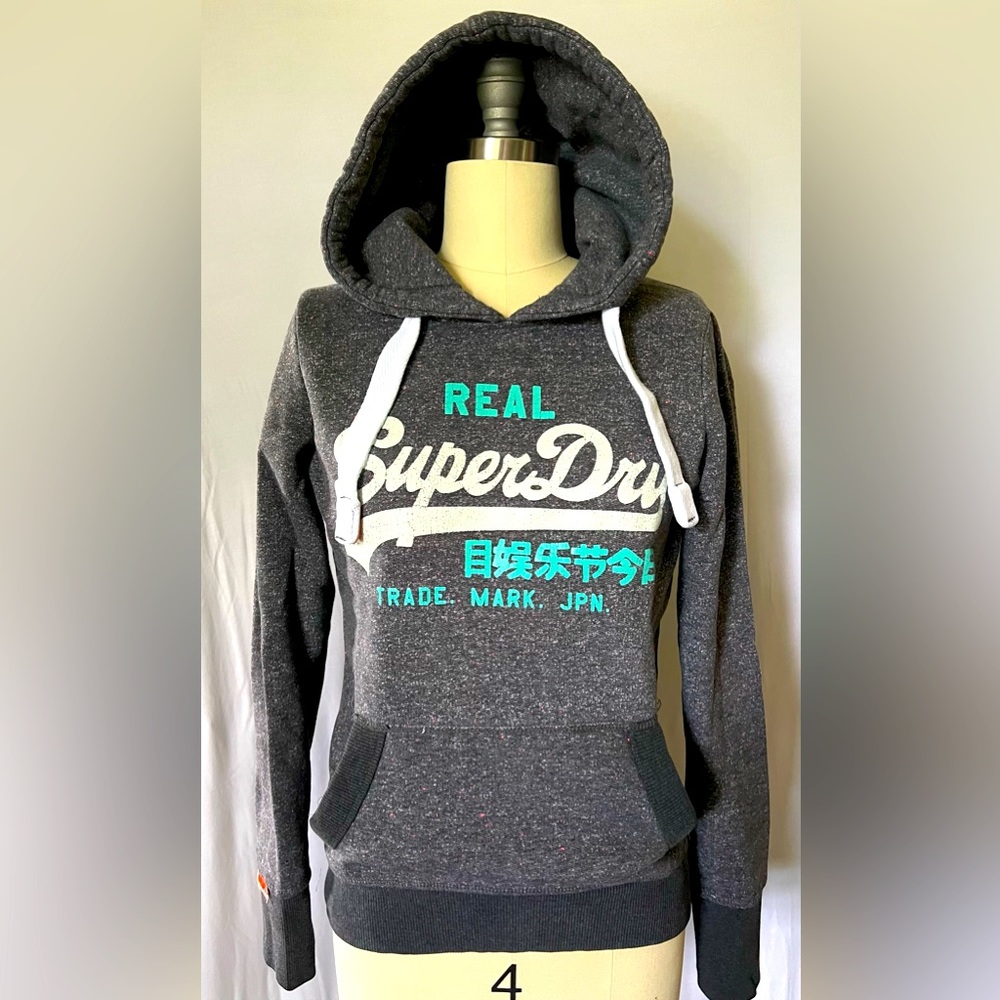 Superdry. Women’s XS. Gray grit color.